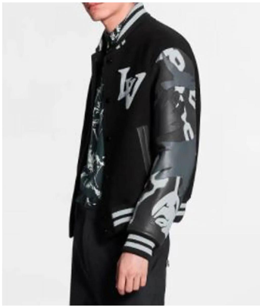 LOUIS VUITTON Черная кожаная куртка, фото 6