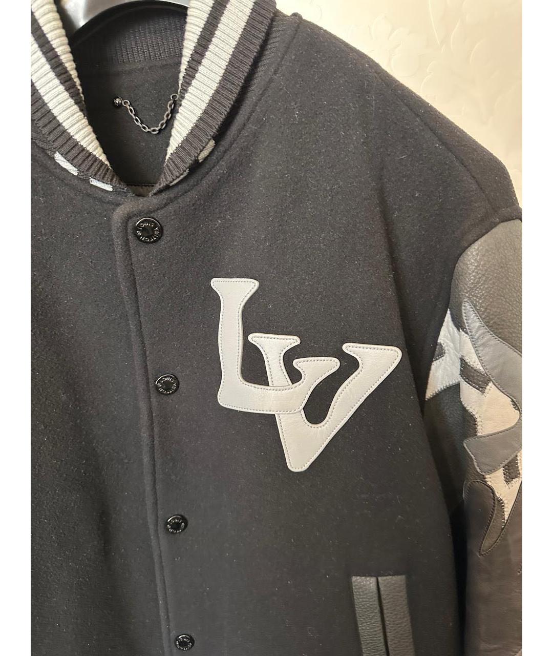 LOUIS VUITTON Черная кожаная куртка, фото 4