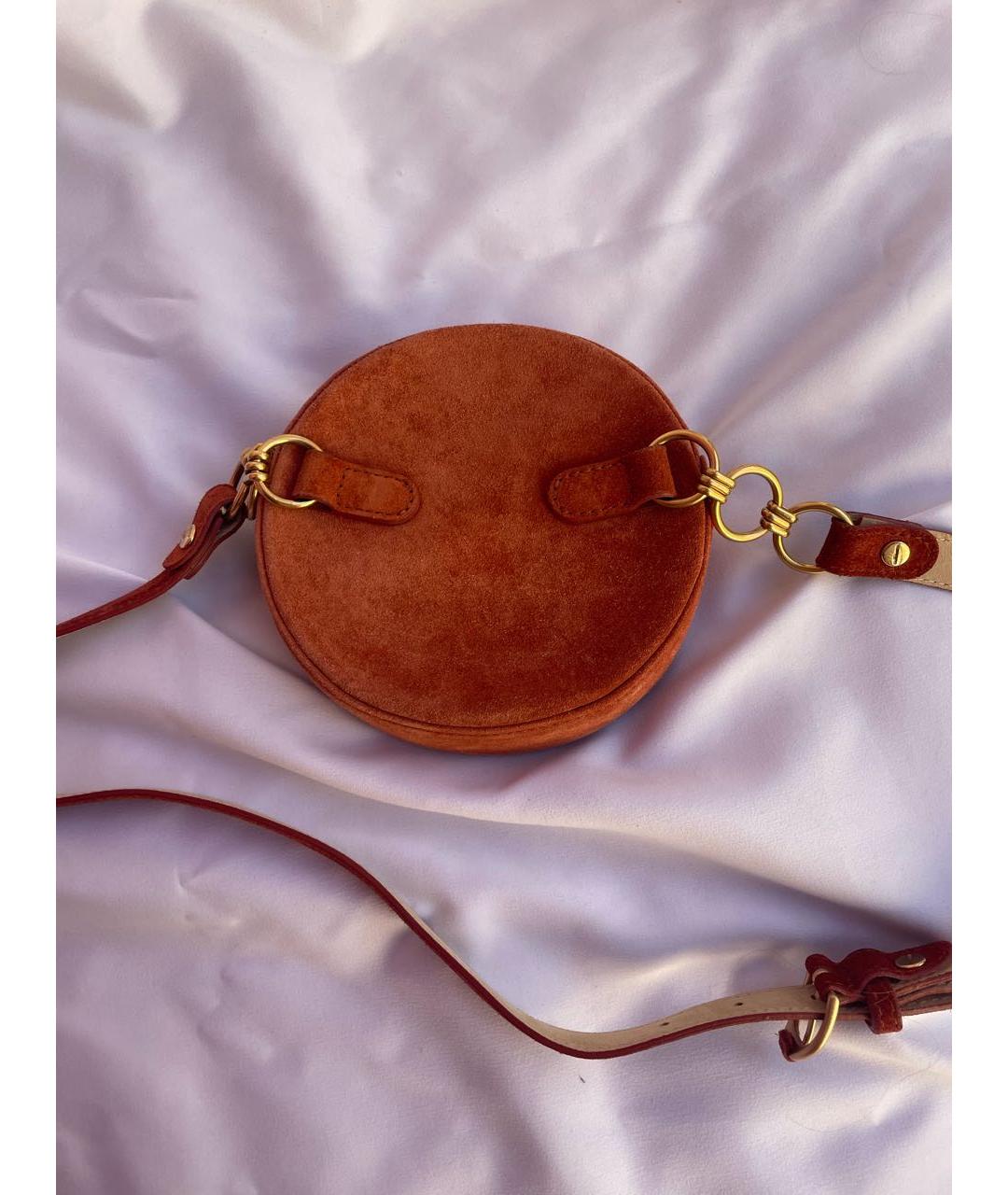 LONGCHAMP Оранжевая замшевая сумка через плечо, фото 2