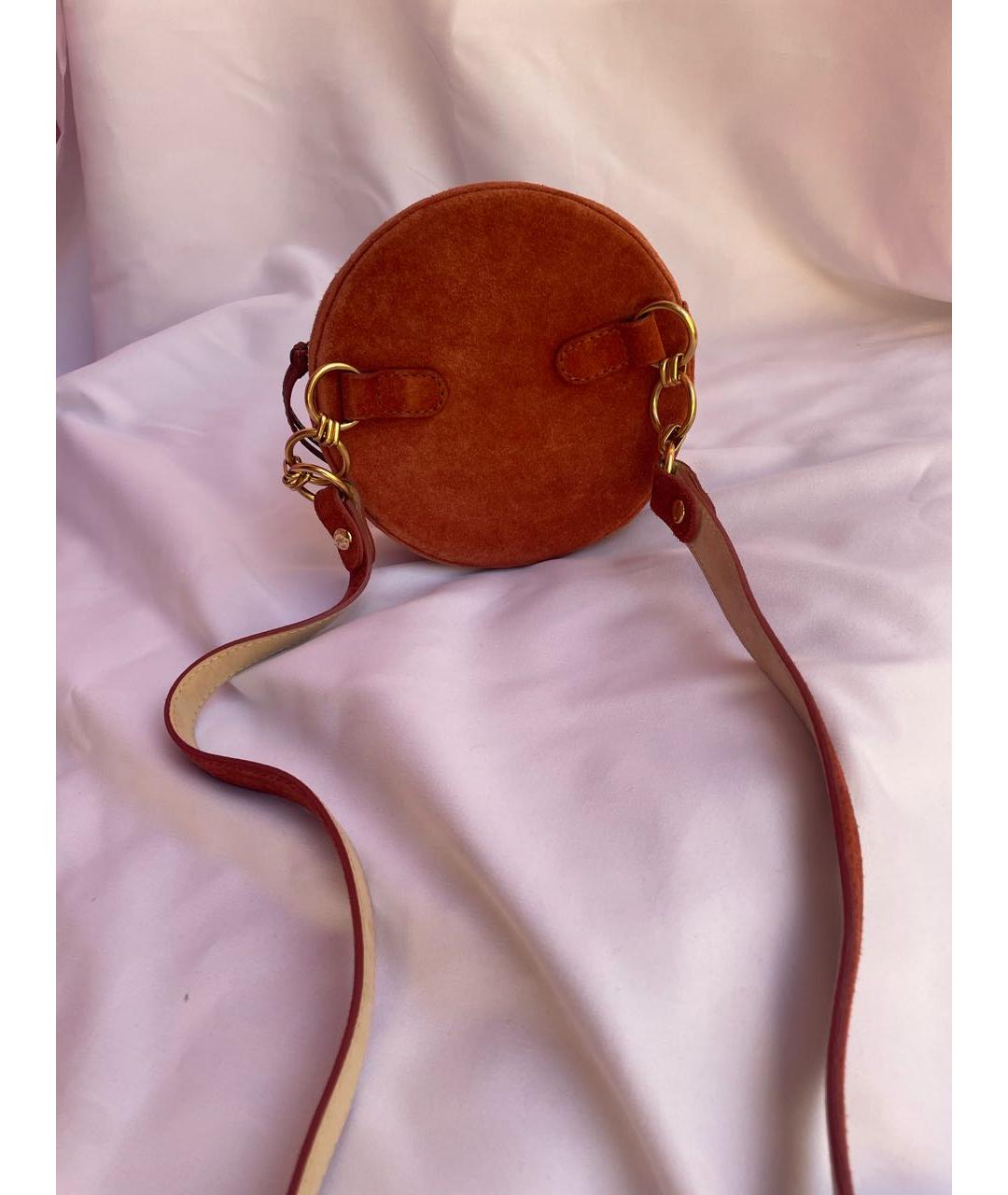 LONGCHAMP Оранжевая замшевая сумка через плечо, фото 5