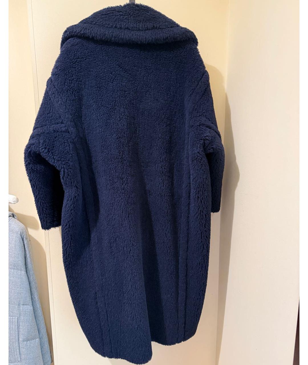 MAX MARA Темно-синяя шуба, фото 2