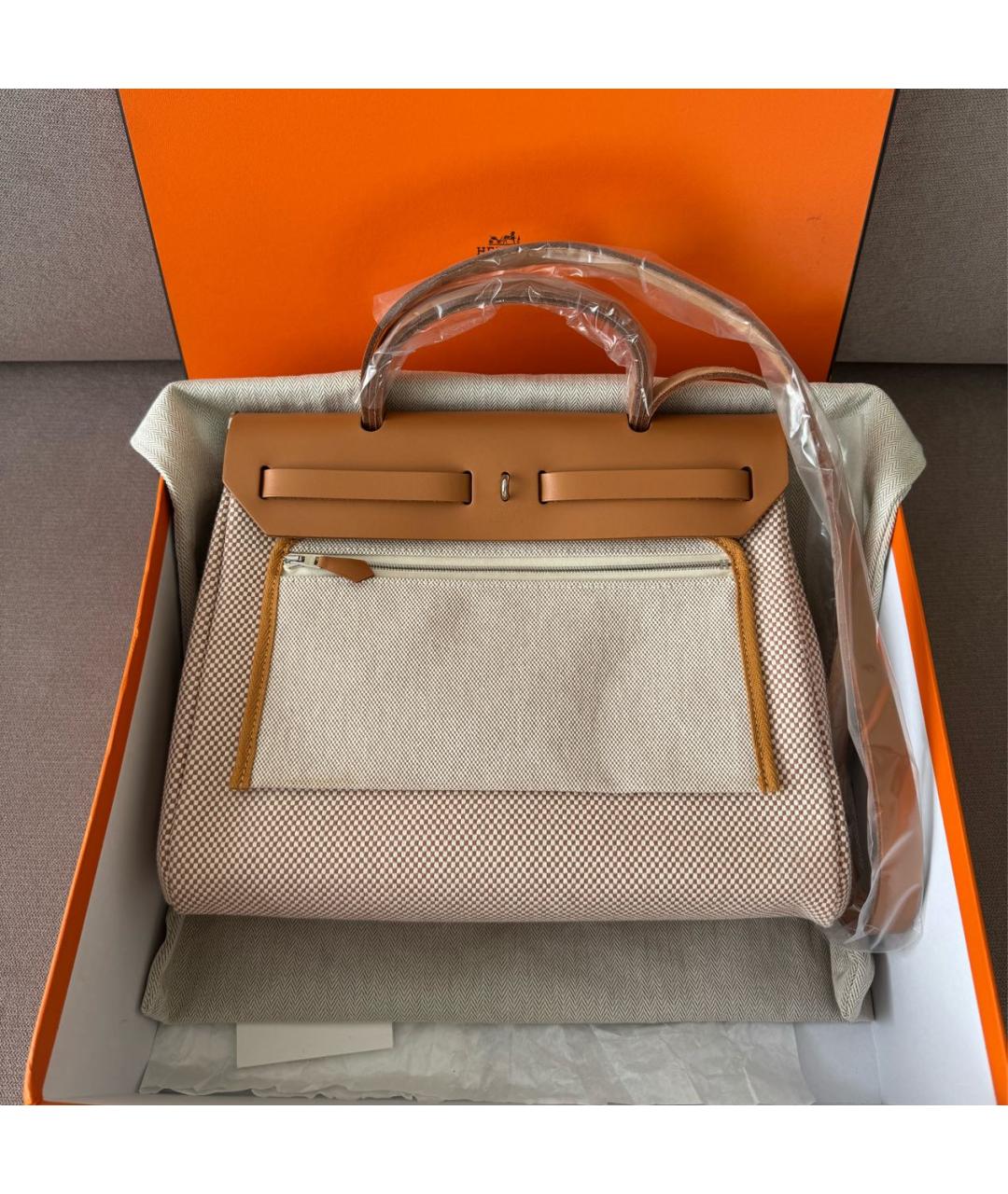 HERMES Коричневая кожаная сумка через плечо, фото 3