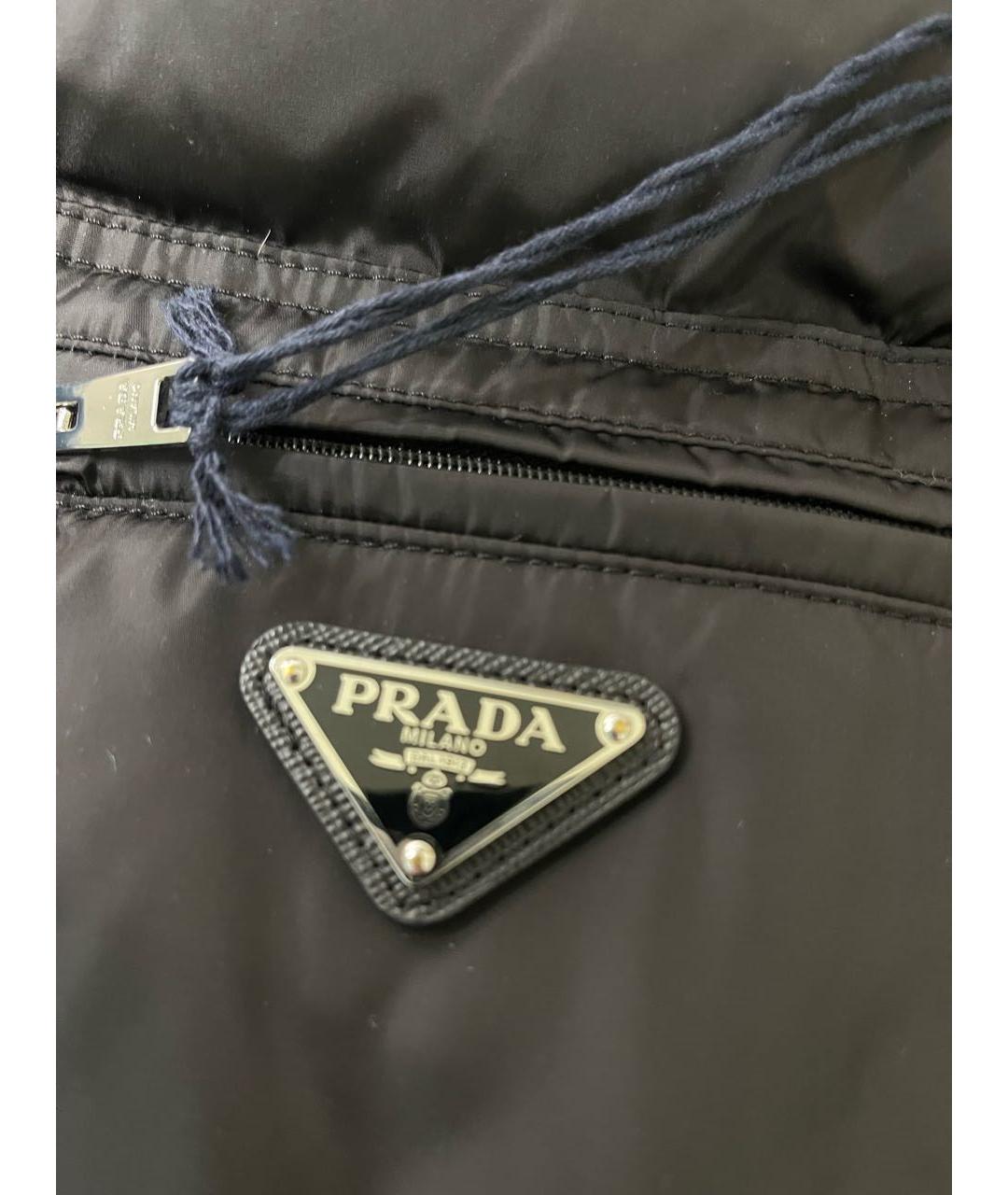 PRADA Черная полиамидовая куртка, фото 6