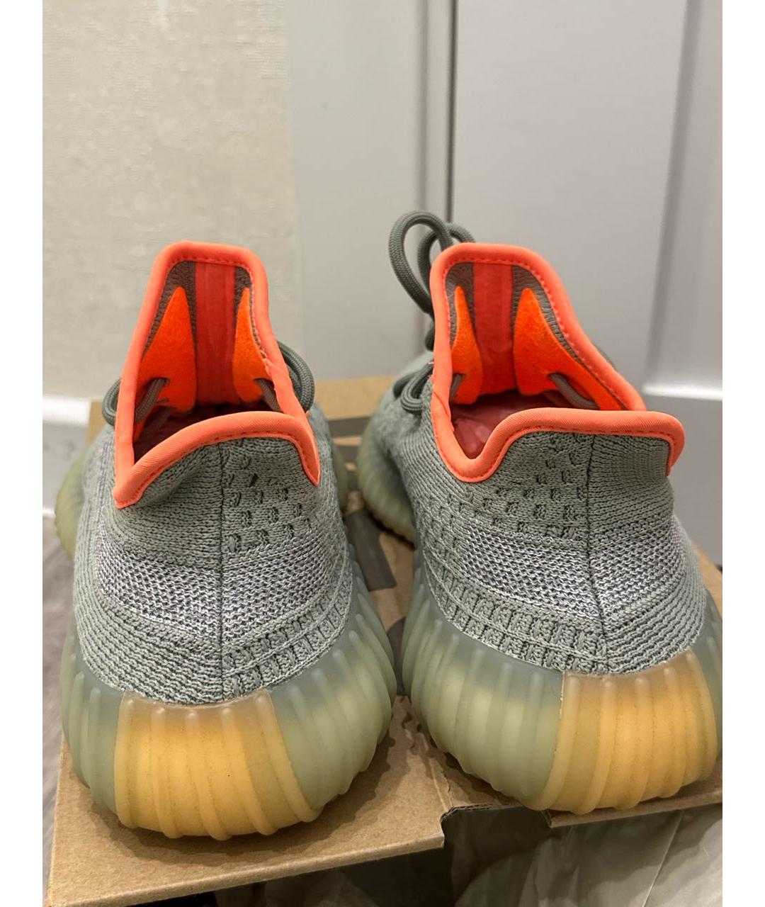 ADIDAS YEEZY Серые текстильные кроссовки, фото 4