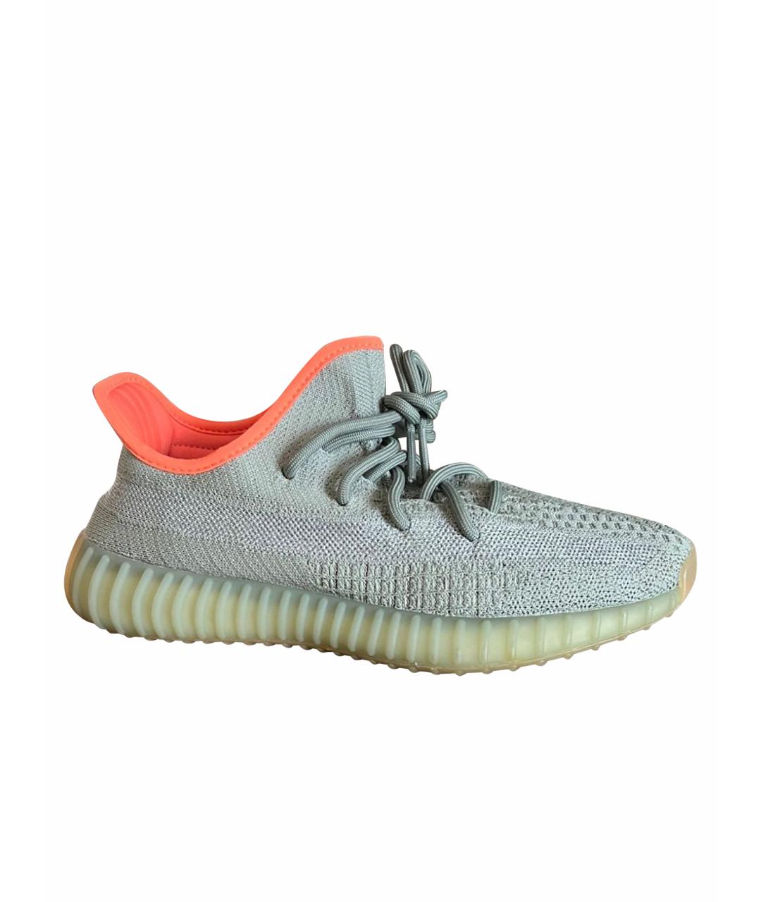 ADIDAS YEEZY Серые текстильные кроссовки, фото 1