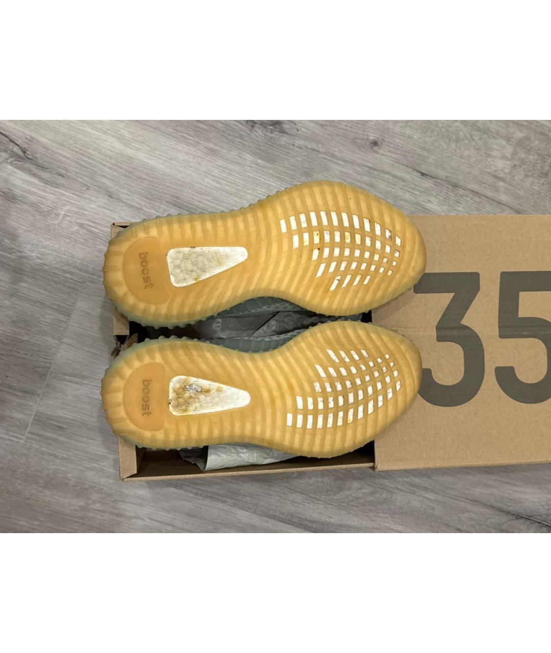 ADIDAS YEEZY Серые текстильные кроссовки, фото 7
