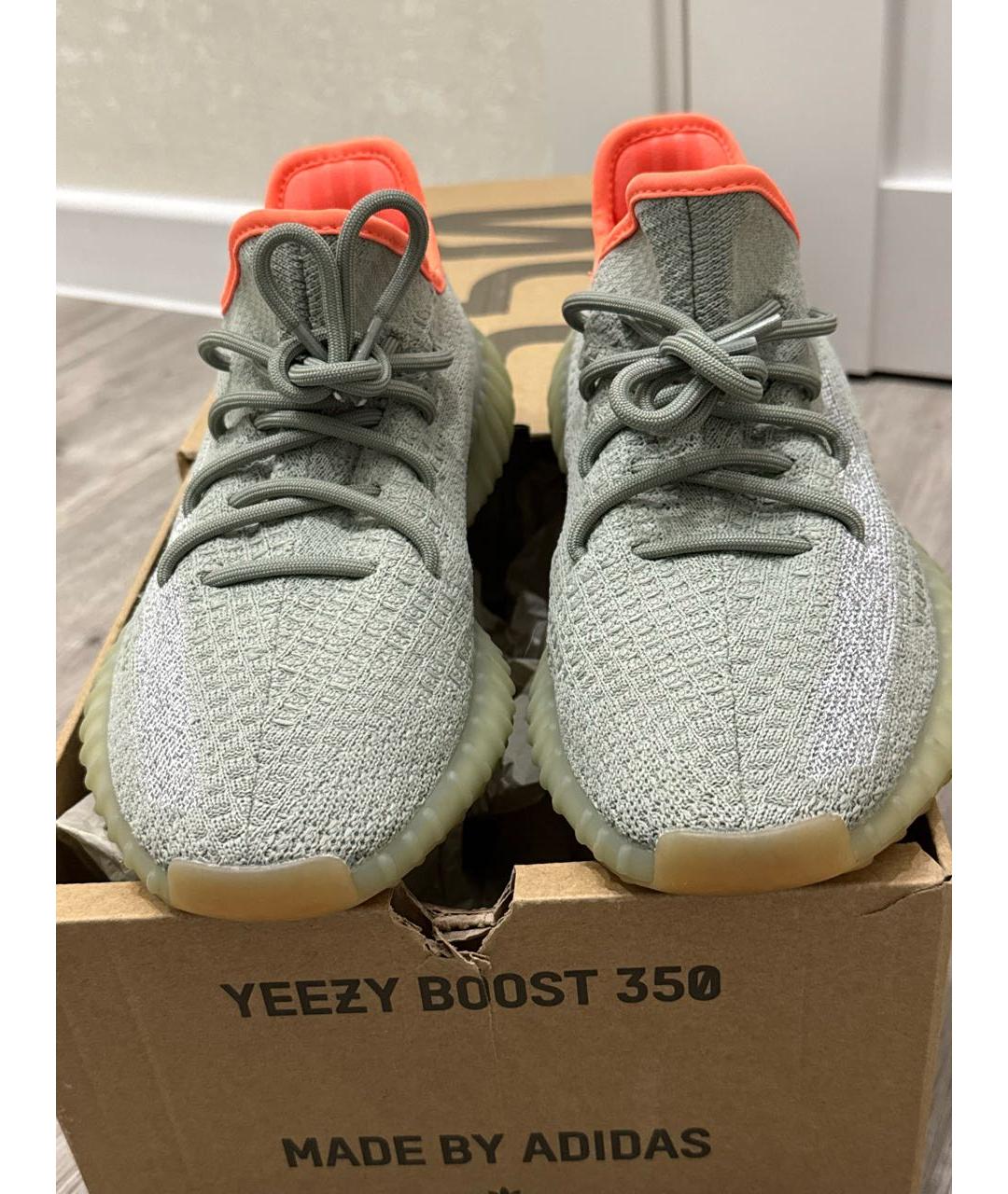 ADIDAS YEEZY Серые текстильные кроссовки, фото 2