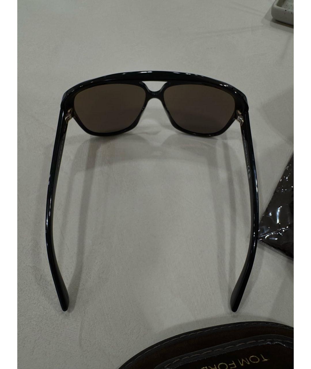 TOM FORD Черные пластиковые солнцезащитные очки, фото 5