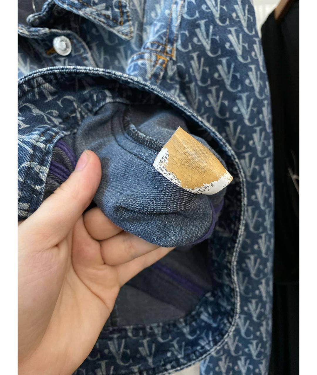 VERSACE JEANS COUTURE Синяя деним куртка, фото 6