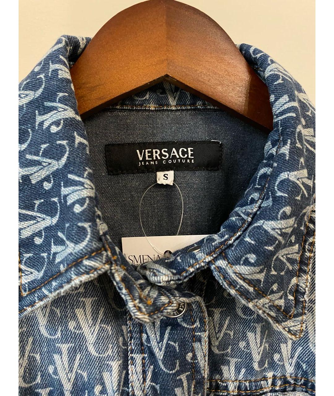 VERSACE JEANS COUTURE Синяя деним куртка, фото 2