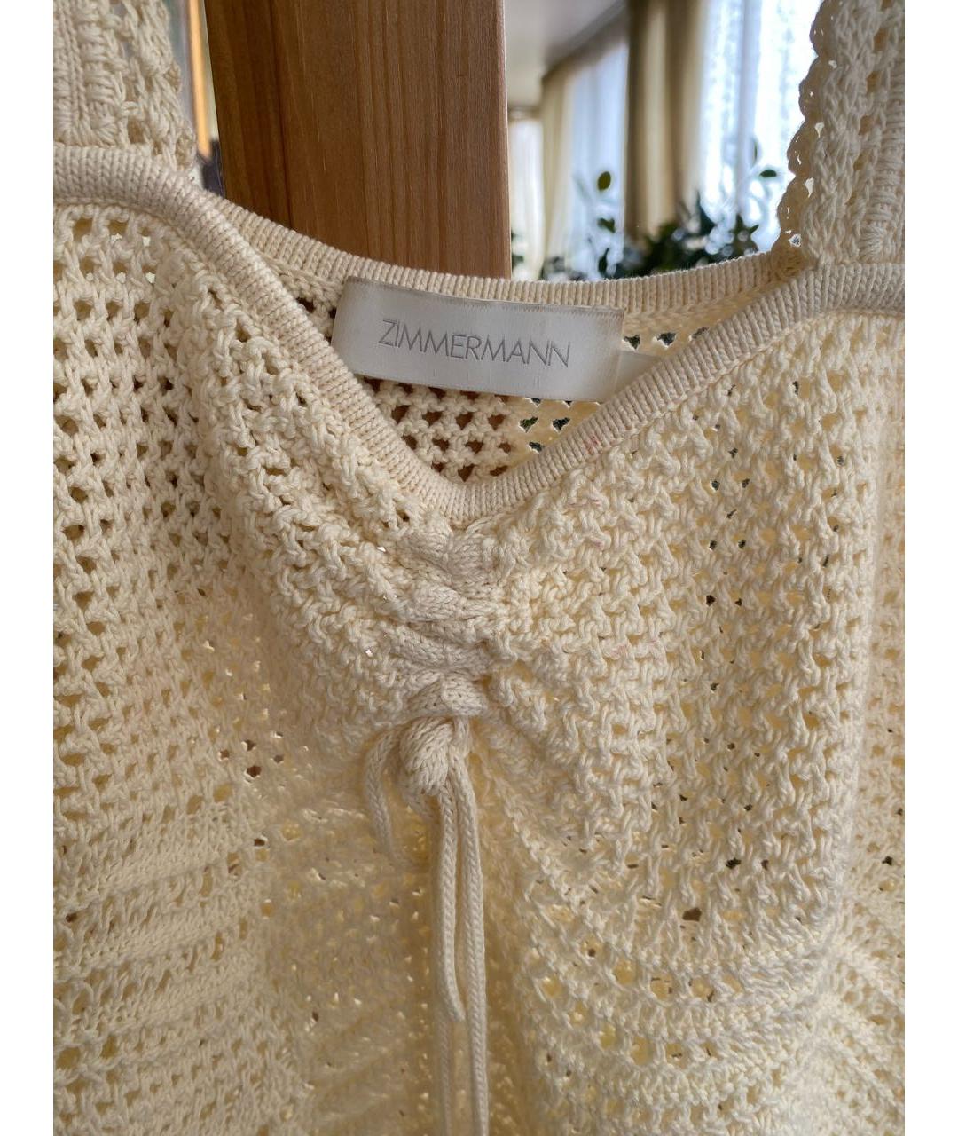 ZIMMERMANN Бежевая хлопковая майка, фото 3