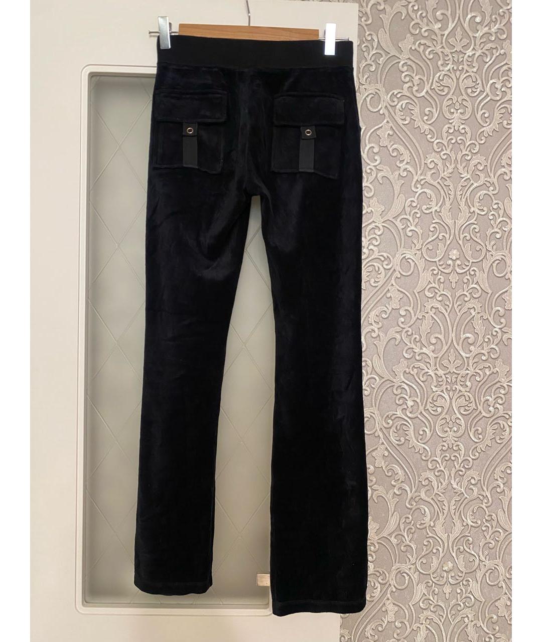 JUICY COUTURE Черные бархатные спортивные брюки и шорты, фото 2