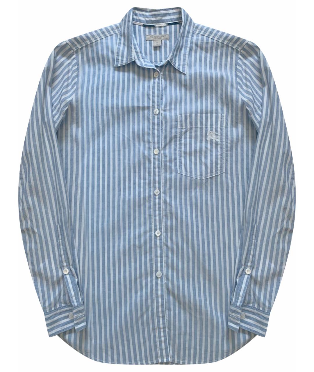 BURBERRY Голубая хлопковая рубашка, фото 1