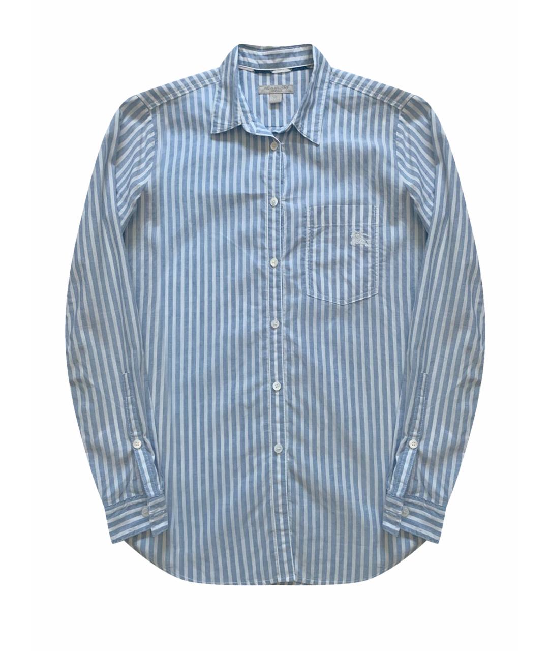 BURBERRY Голубая хлопковая рубашка, фото 1