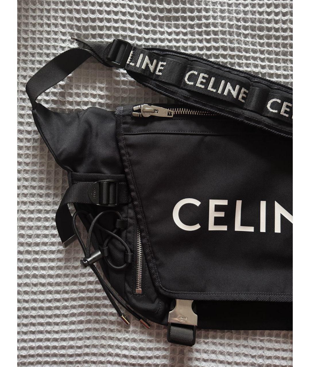 CELINE Черная сумка на плечо, фото 3
