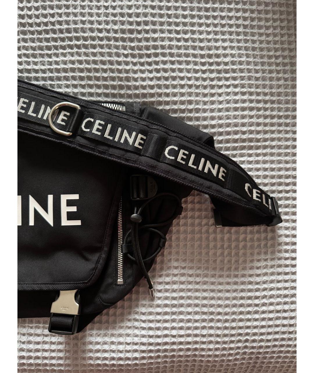 CELINE Черная сумка на плечо, фото 4