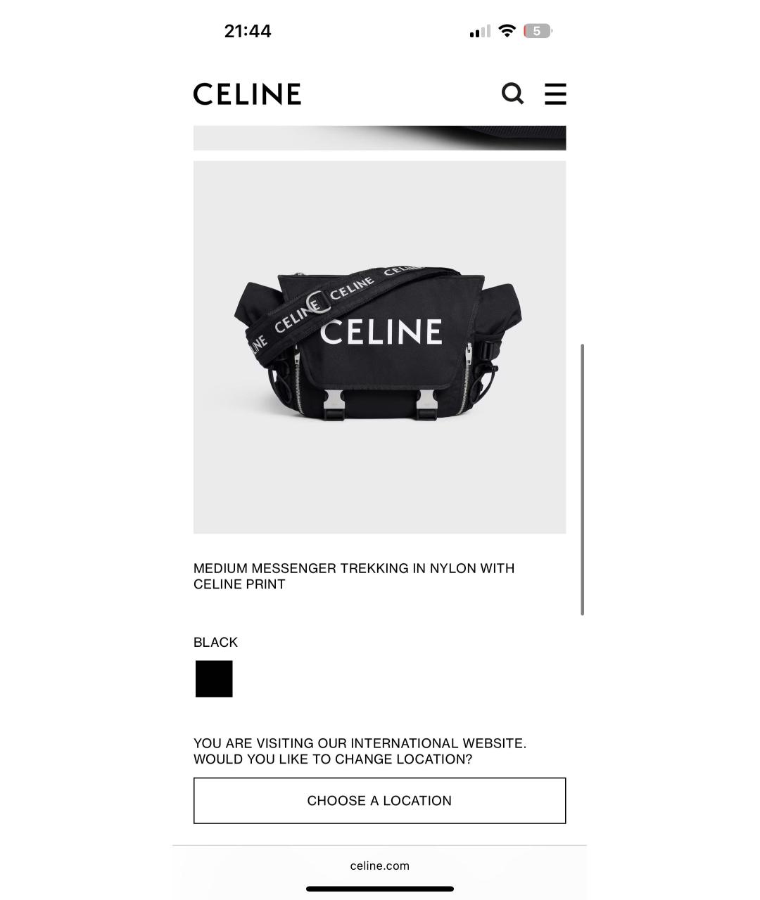 CELINE Черная сумка на плечо, фото 6