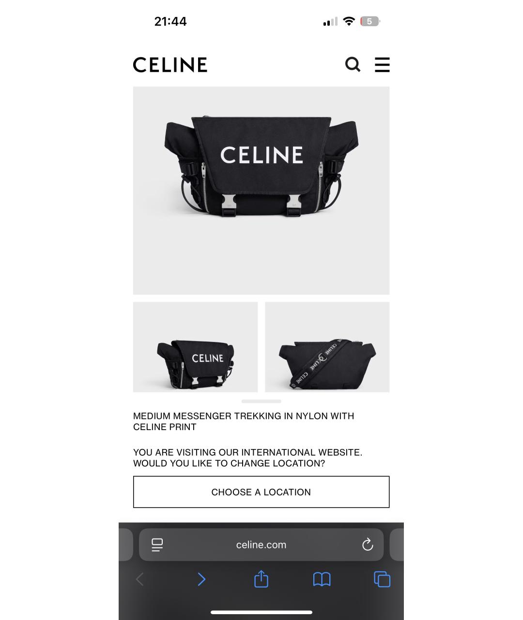 CELINE Черная сумка на плечо, фото 8