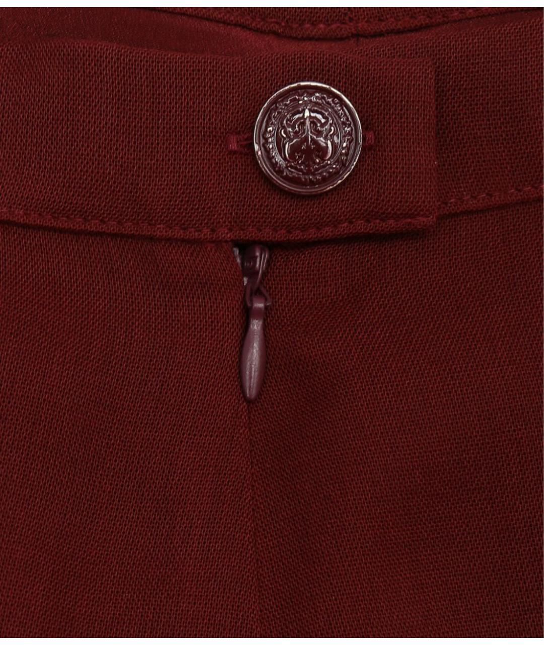 MAX MARA Бордовый полиэстеровый костюм с юбками, фото 5