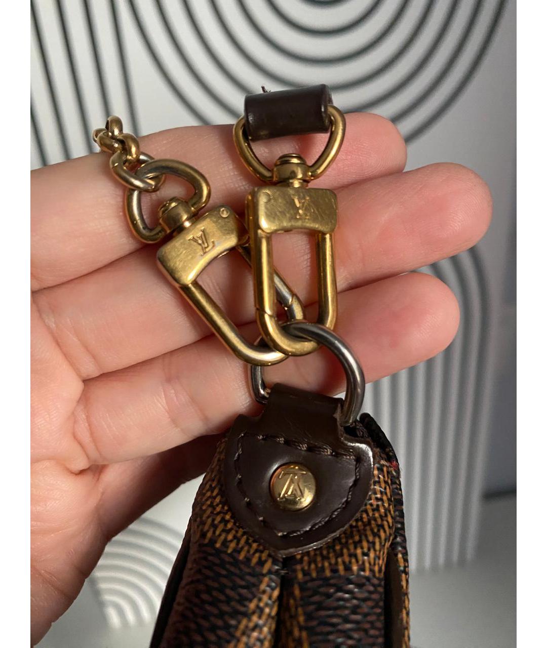 LOUIS VUITTON Коричневая сумка с короткими ручками, фото 6