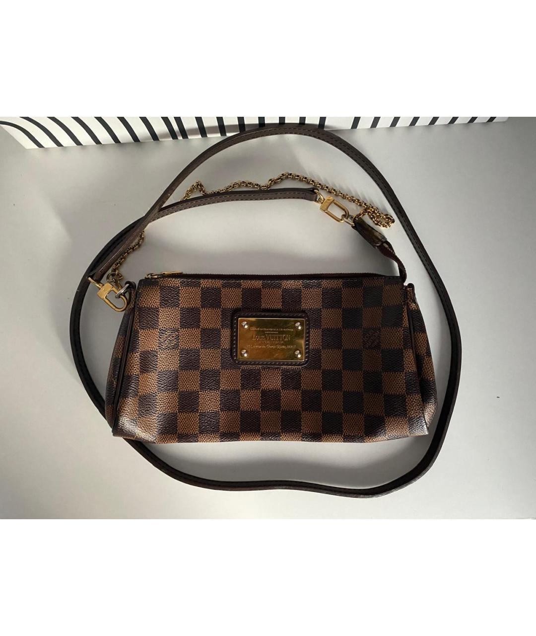 LOUIS VUITTON Коричневая сумка с короткими ручками, фото 2