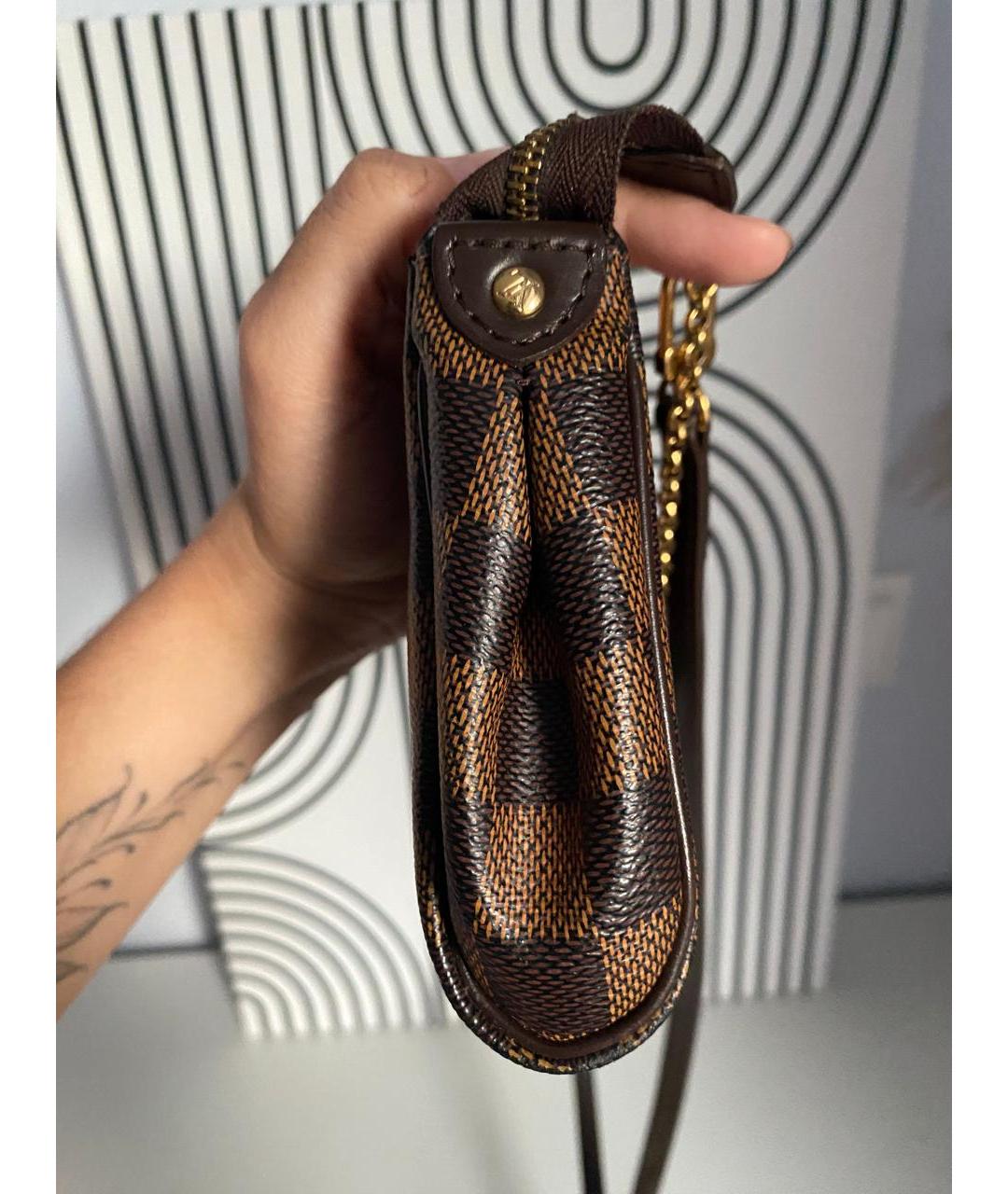 LOUIS VUITTON Коричневая сумка с короткими ручками, фото 4