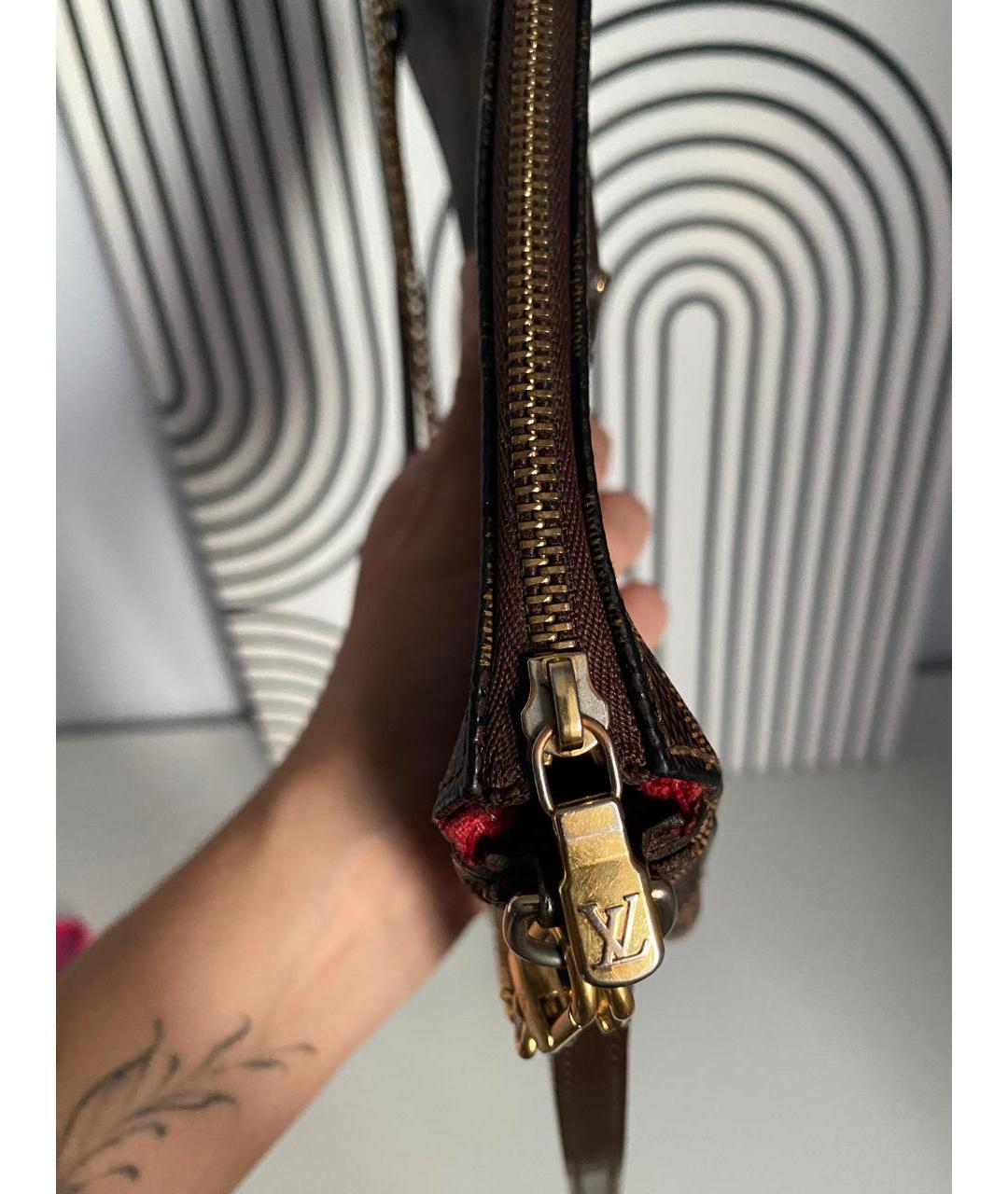 LOUIS VUITTON Коричневая сумка с короткими ручками, фото 7