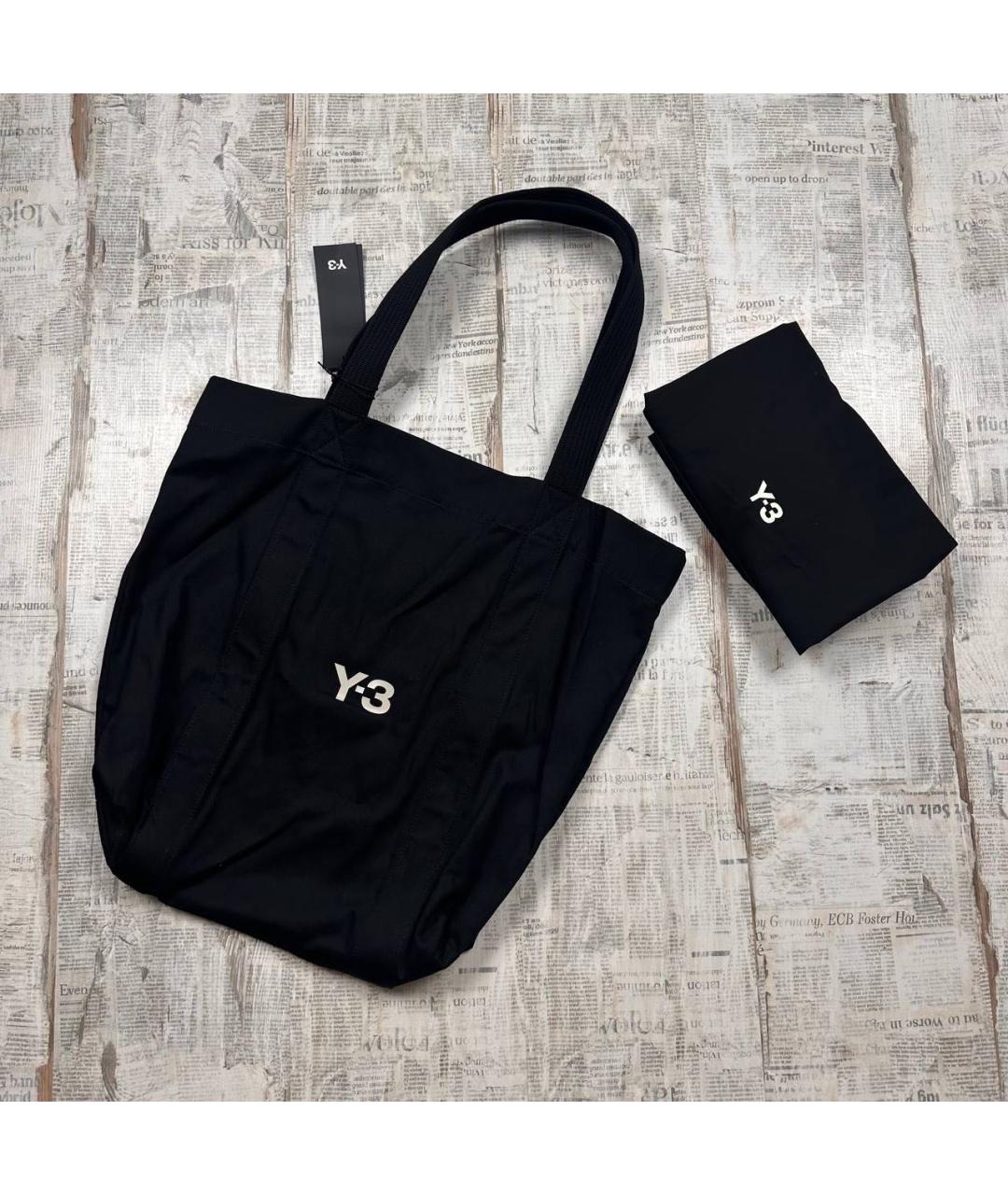 Y-3 Черная сумка тоут, фото 2