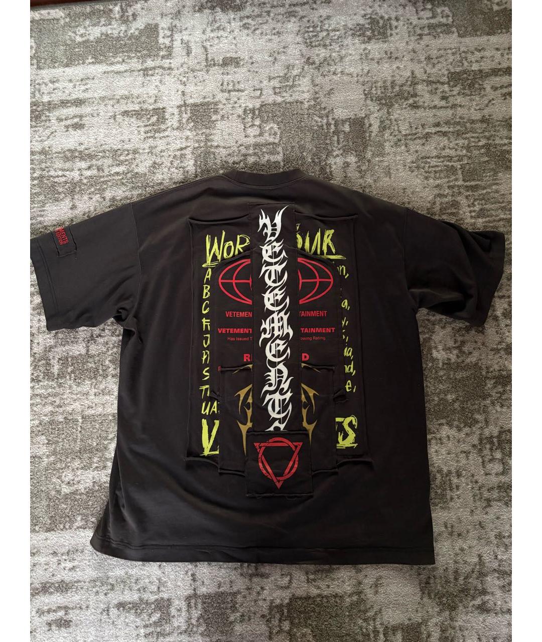 VETEMENTS Мульти хлопко-полиэстеровая футболка, фото 2