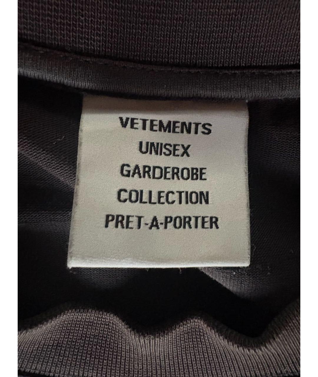 VETEMENTS Мульти хлопко-полиэстеровая футболка, фото 5