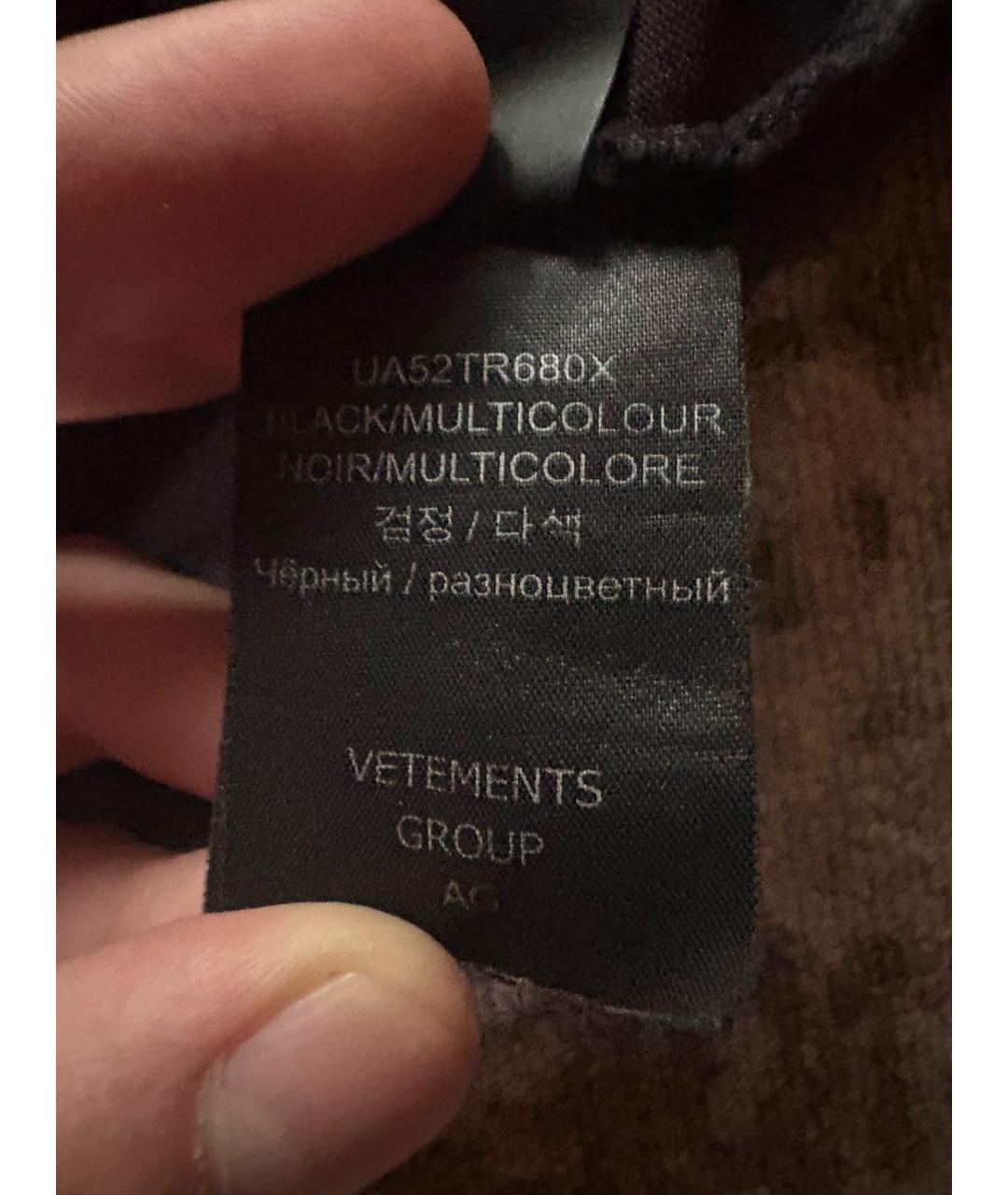 VETEMENTS Мульти хлопко-полиэстеровая футболка, фото 7