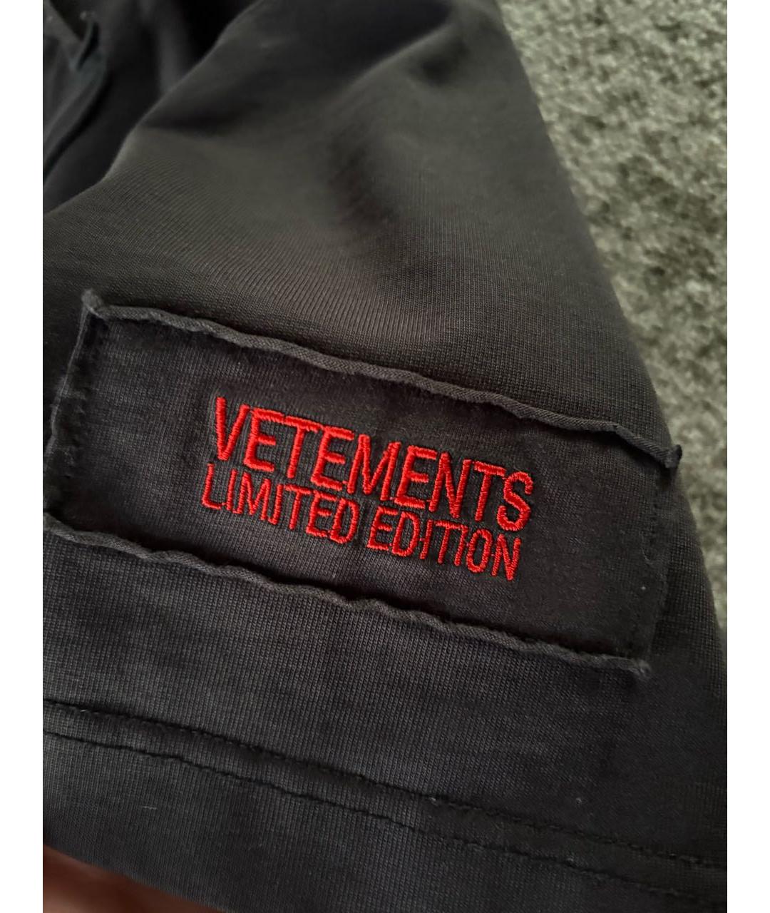 VETEMENTS Мульти хлопко-полиэстеровая футболка, фото 4