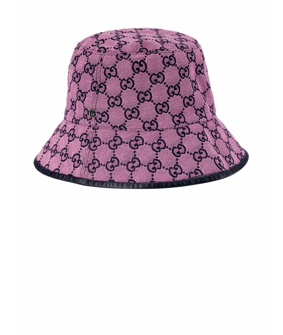 GUCCI Розовая хлопковая панама, фото 1