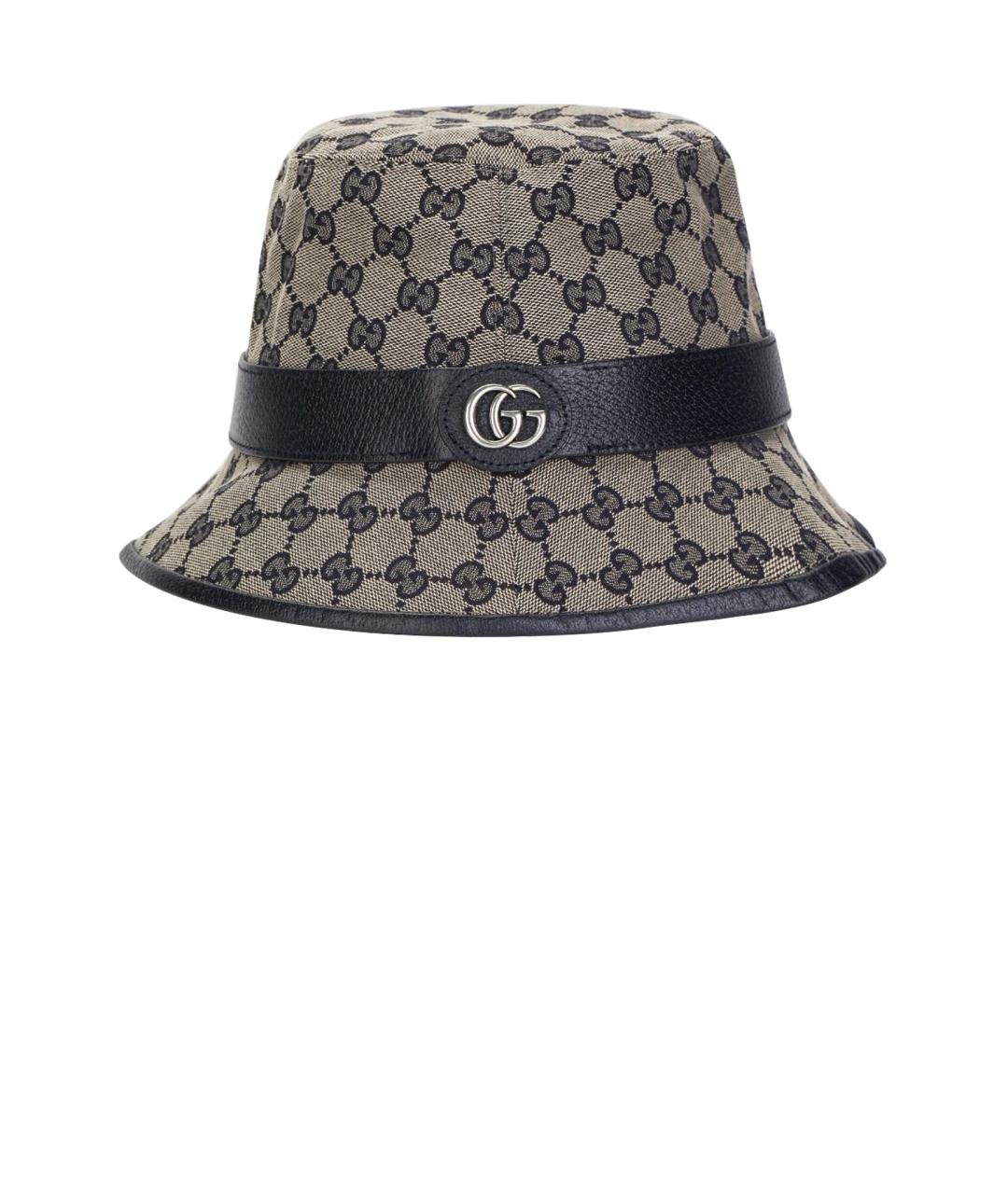 GUCCI Черная хлопковая панама, фото 1