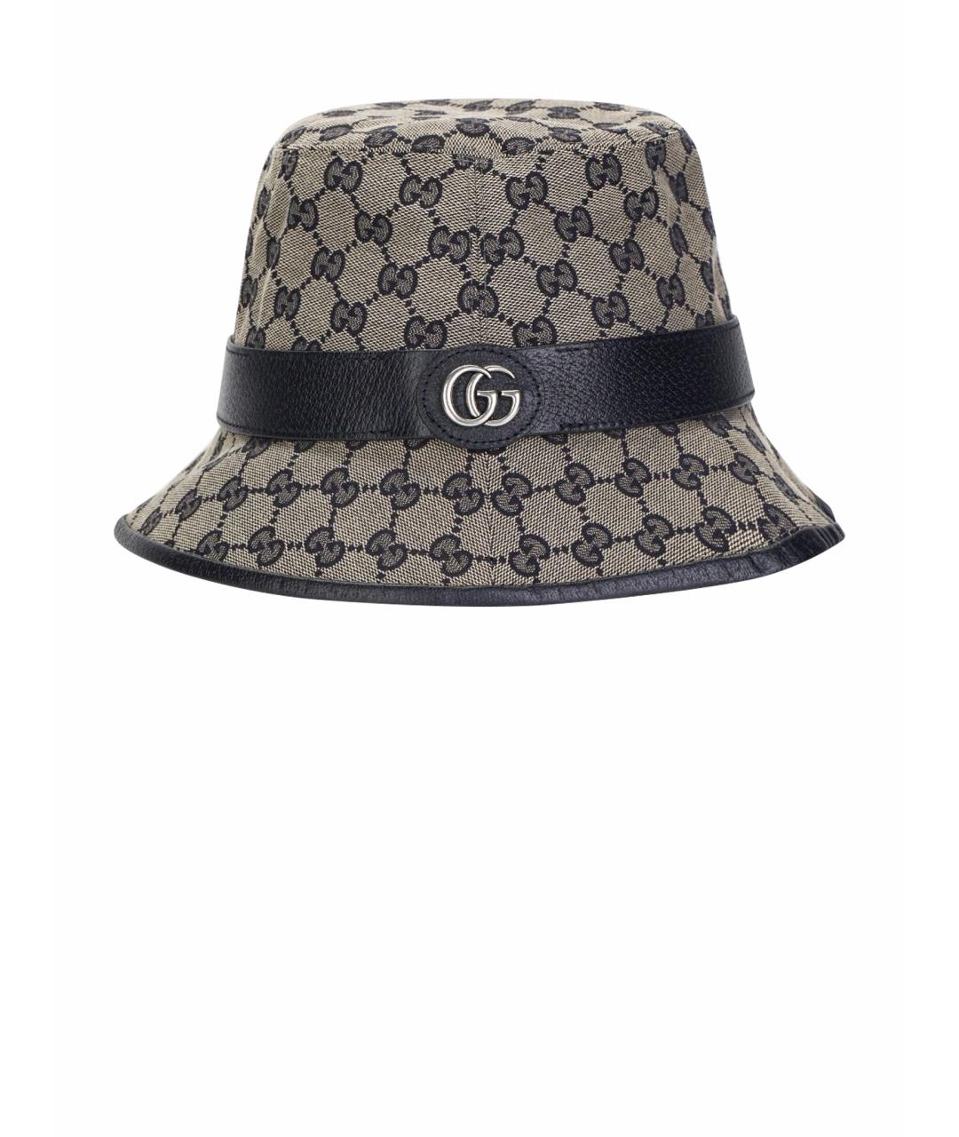 GUCCI Черная хлопковая панама, фото 1