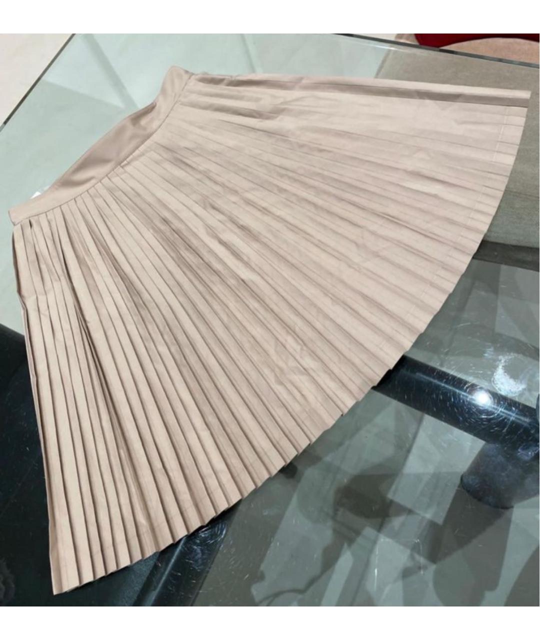 CHRISTIAN DIOR Бежевая юбка миди, фото 4
