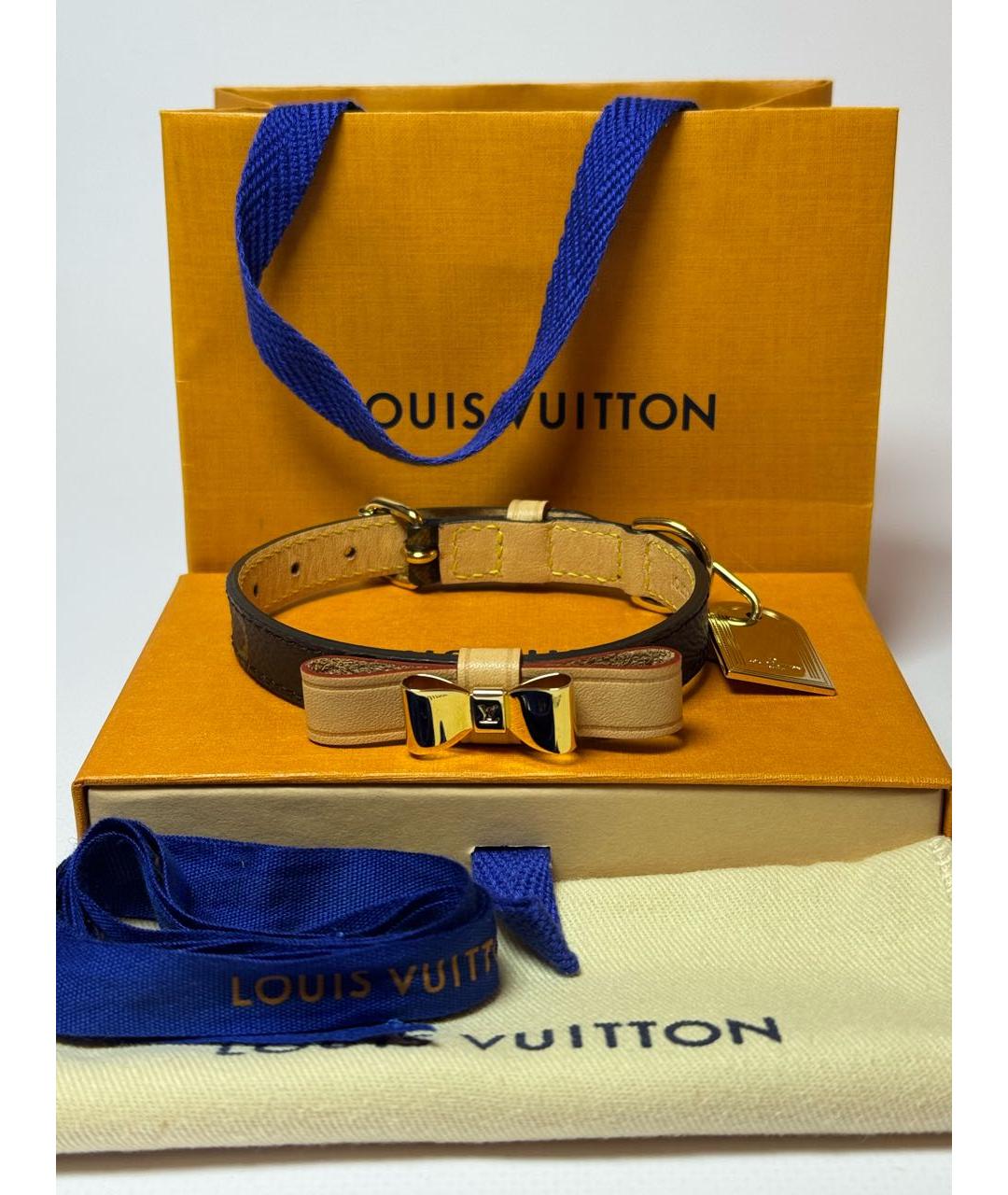 LOUIS VUITTON Коричневый кожаный ремень, фото 2