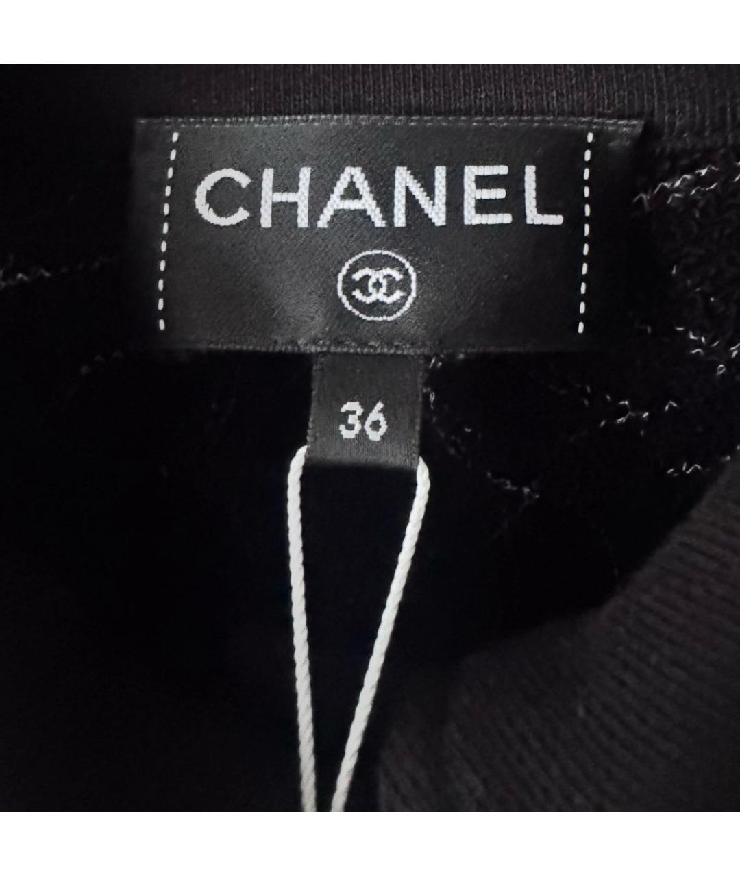 CHANEL Черный хлопковый джемпер / свитер, фото 5