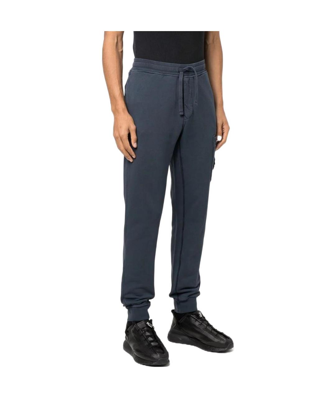 STONE ISLAND Синие повседневные брюки, фото 3