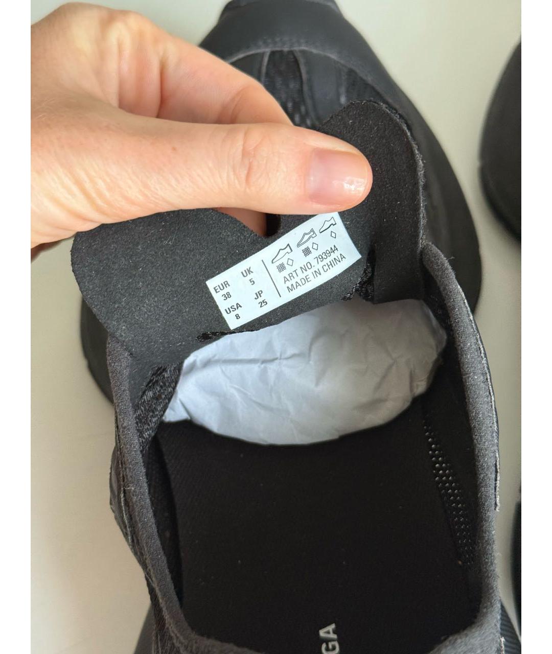 BALENCIAGA Черные кроссовки, фото 7
