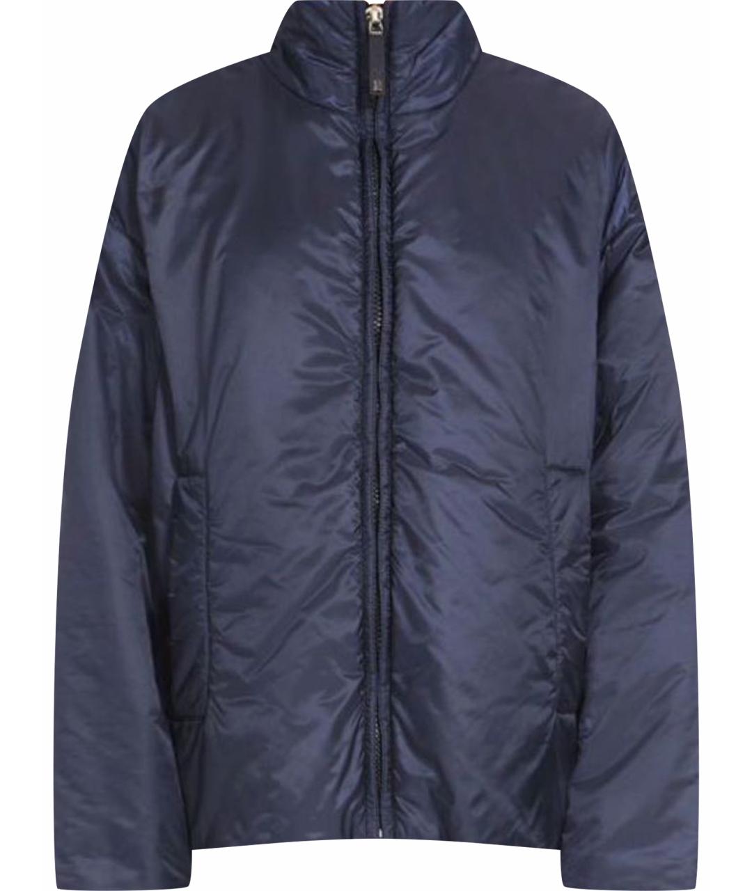 MAX MARA Синяя полиэстеровая куртка, фото 1