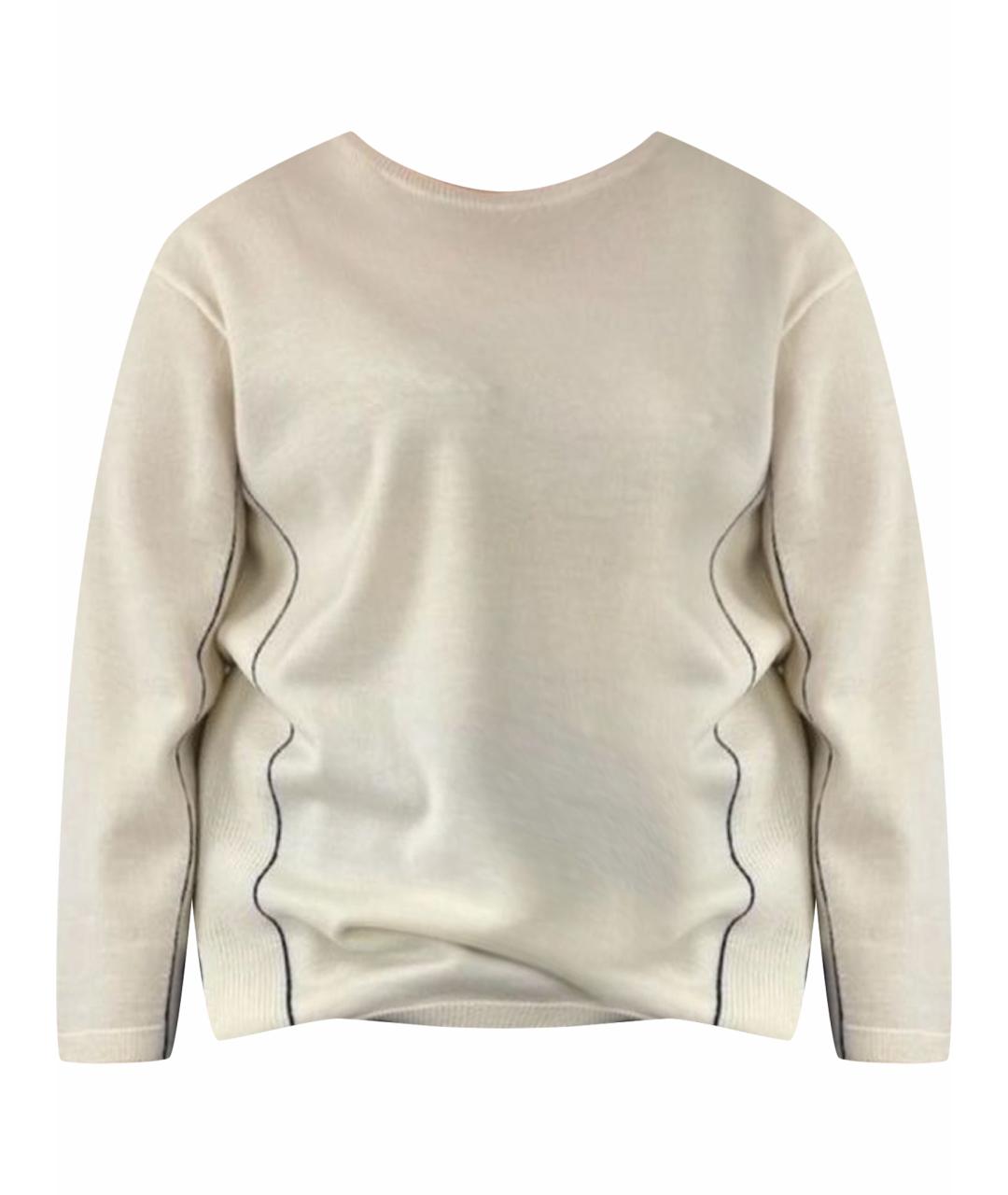 MAX MARA Бежевый шерстяной джемпер / свитер, фото 1
