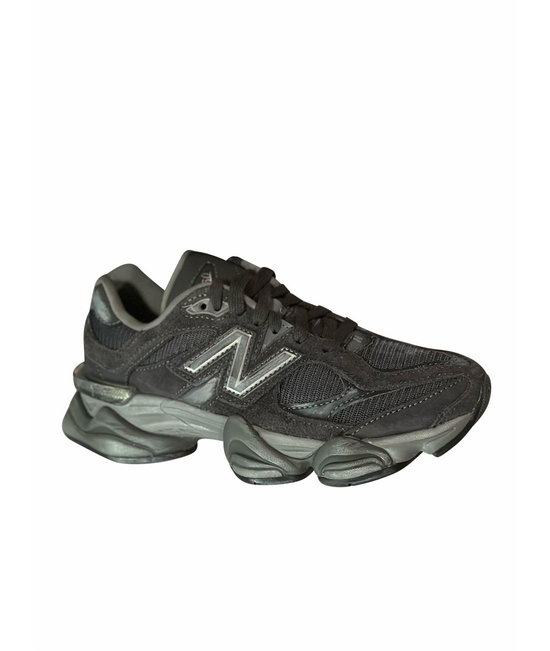 NEW BALANCE Антрацитовые замшевые кроссовки, фото 1