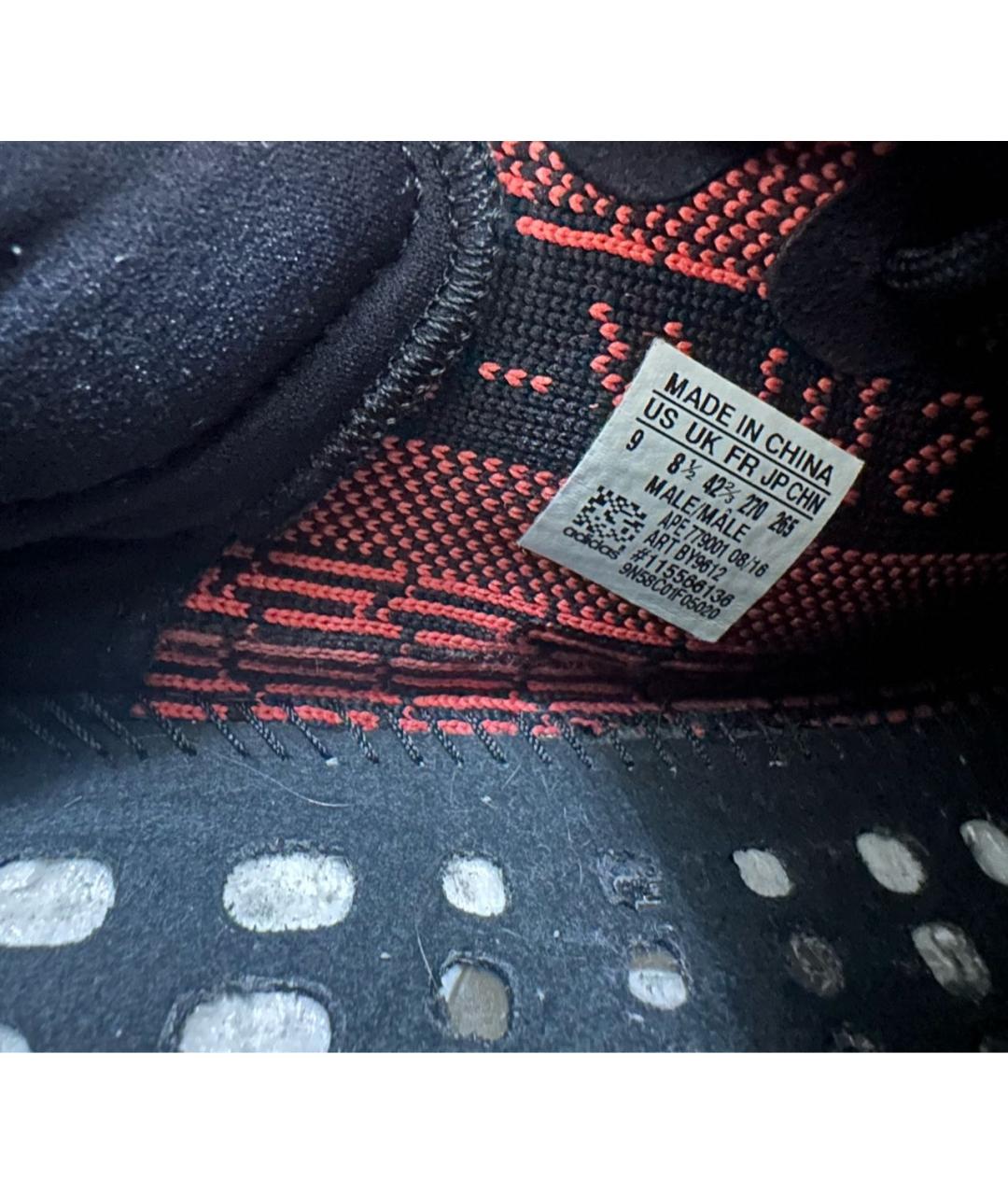 ADIDAS YEEZY Черные низкие кроссовки / кеды, фото 3