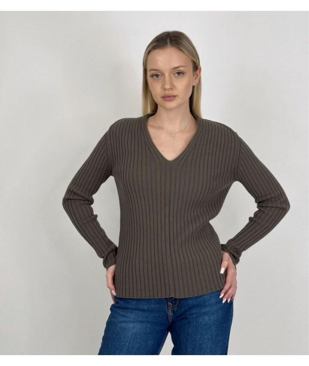 MAX MARA Зеленый хлопковый джемпер / свитер, фото 6