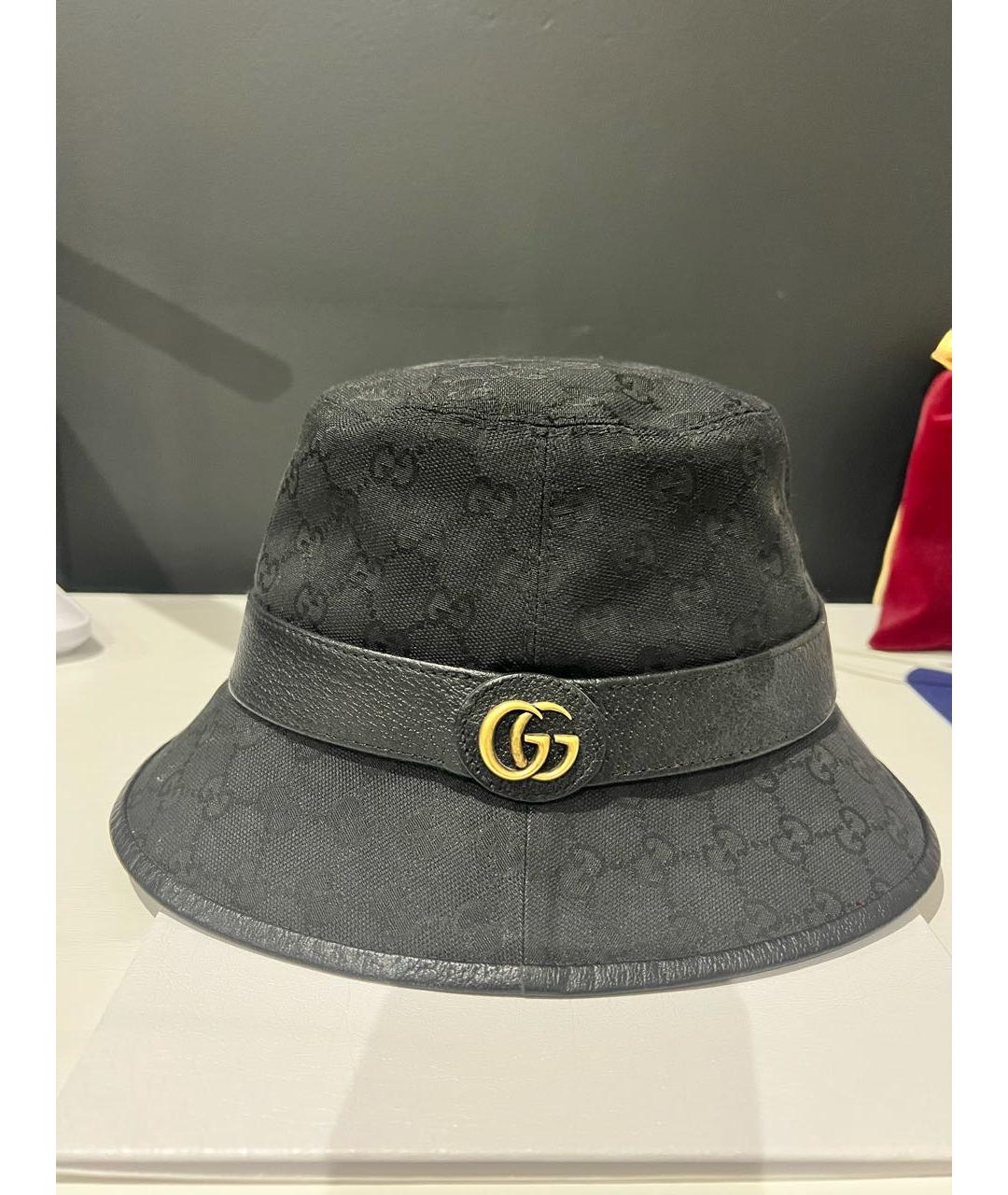 GUCCI Черная шляпа, фото 2