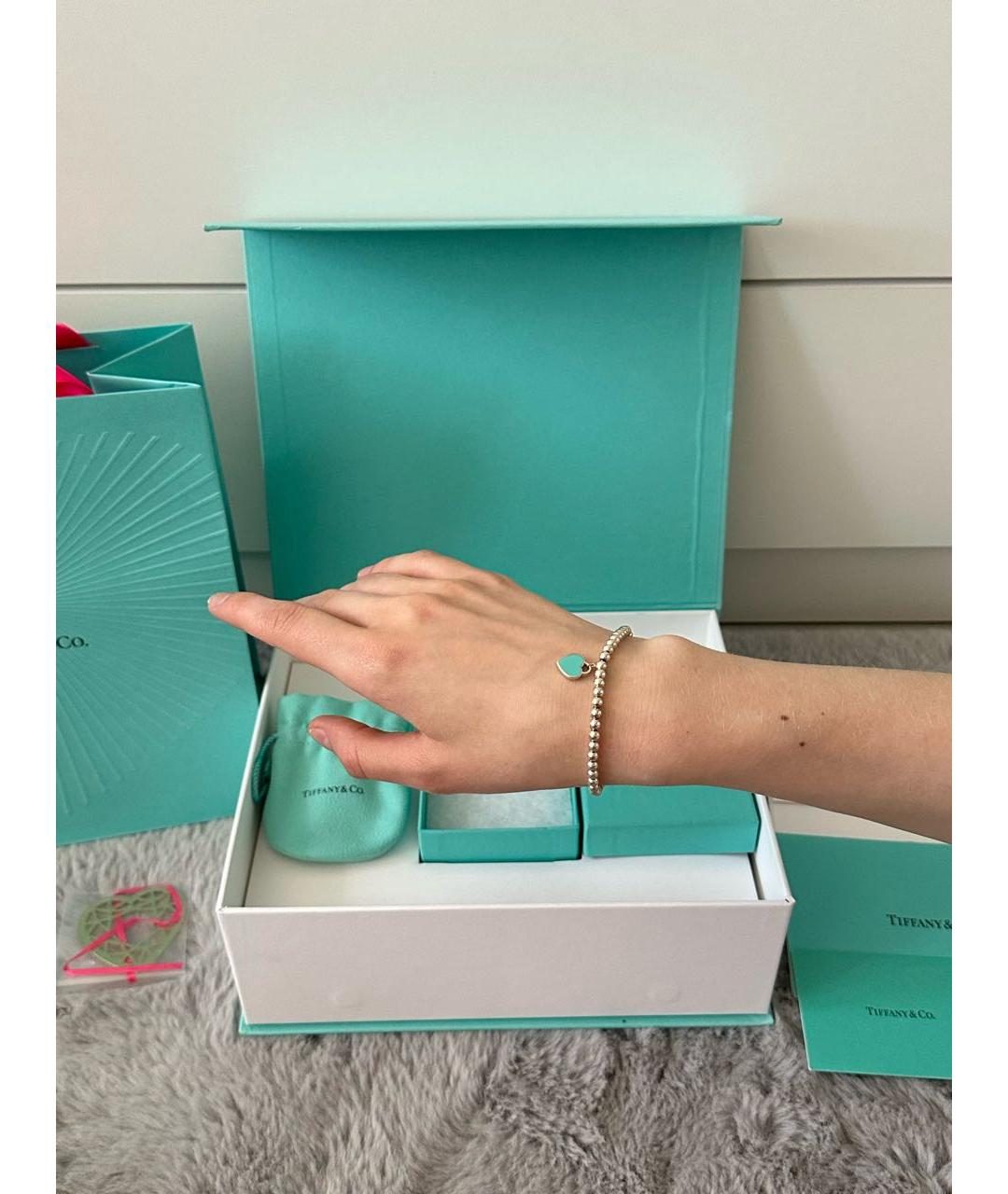 TIFFANY&CO Серебрянный серебряный браслет, фото 7