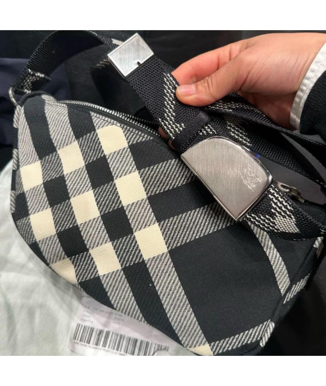 BURBERRY Черная сумка через плечо, фото 2