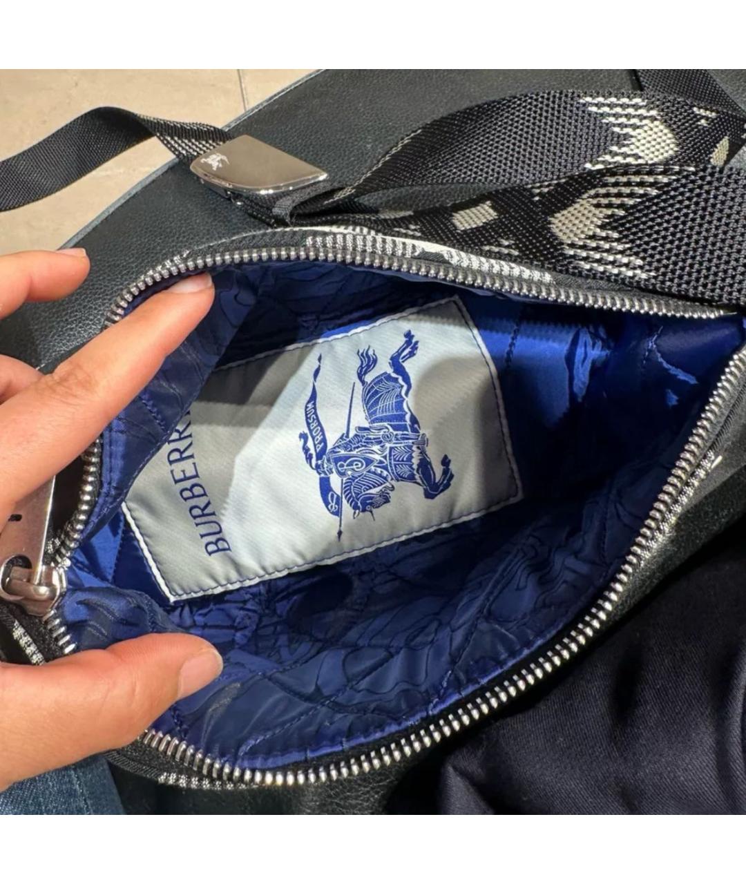 BURBERRY Черная сумка через плечо, фото 3