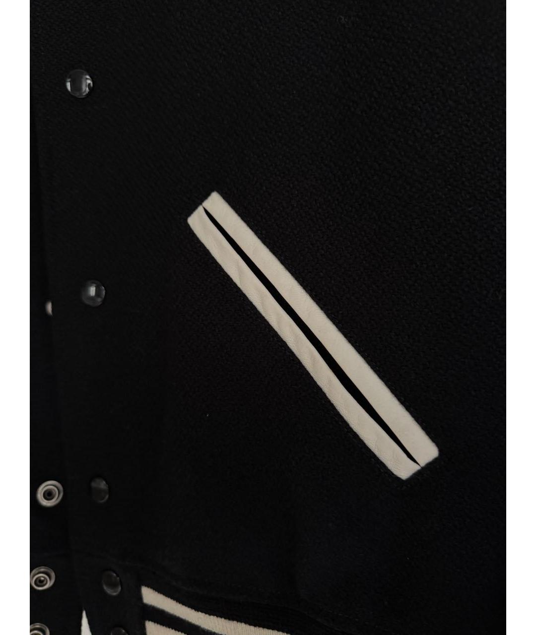 SAINT LAURENT Черная шерстяная куртка, фото 6
